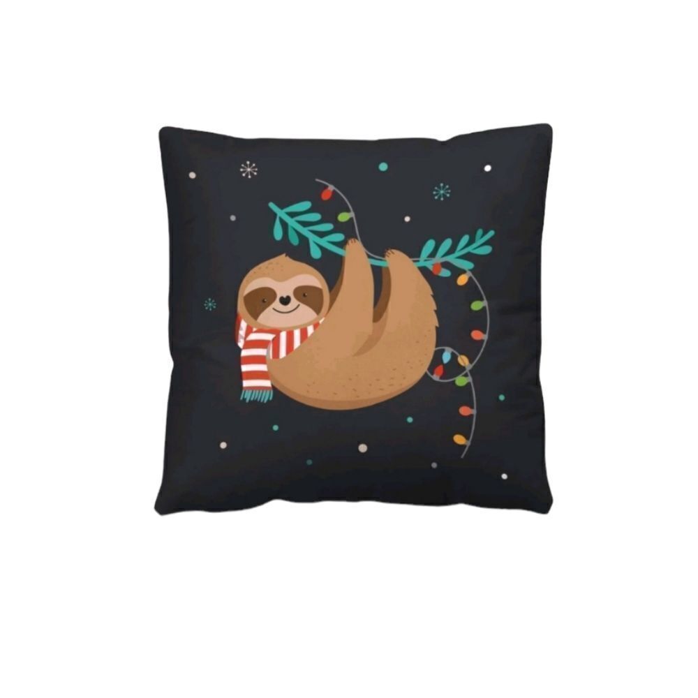 Holiday Sloth 🦥 Pillow Cover - Picture 1 of 4